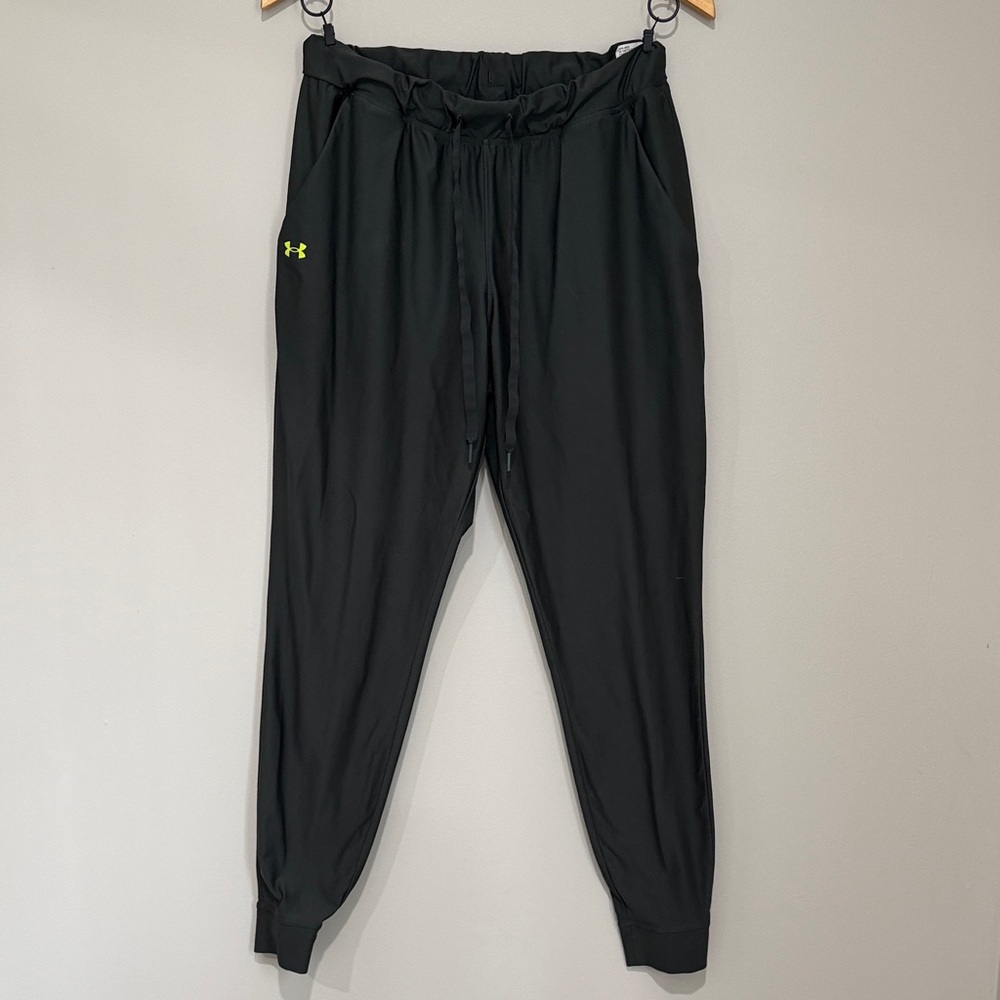 Under Armour Black Joggers with Neon Logo